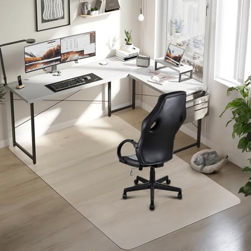 Azadx Large Office Chair Mat for Hard Floors 48" X 72", Clear PVC Chair Mat | Durable Plastic Floor Protector Mat for Home and Office use, Scratch-Resistant, Smooth Rolling (48" X 72" Rectangle) - size: 48" X 72" Rectangle