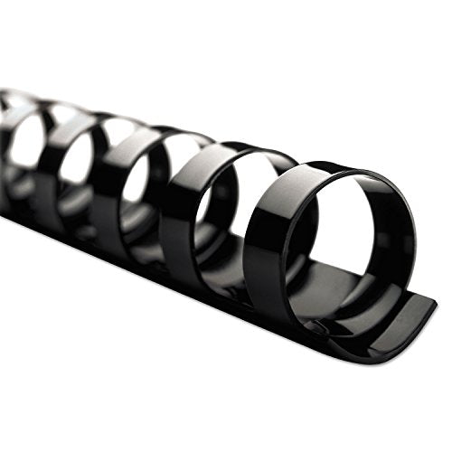 Swingline GBC 4000044 CombBind Standard Spines 3/8-Inch Diameter 60 Sheet Capacity Black 100/Box