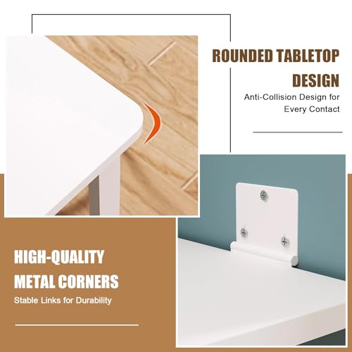 Folding Wall-Mounted Drop Leaf Table 35"×23" Space Saving Decorative Painting On The Back, Household Dining Table Desk for Kitchen, Coffee, Small Spaces, No Assembly Required