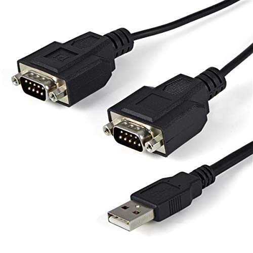 StarTech 6ft 2-Port FTDI USB to Serial RS232 Adapter, TAA (ICUSB2322F)