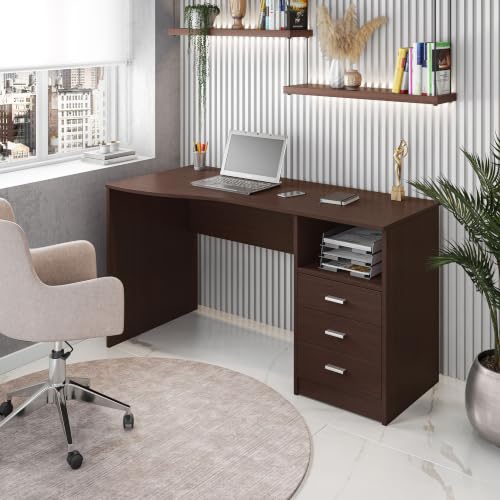 Techni Mobili 51 Inch Classic Computer Desk w/Drawers & Storage, Wenge - color: Wenge
