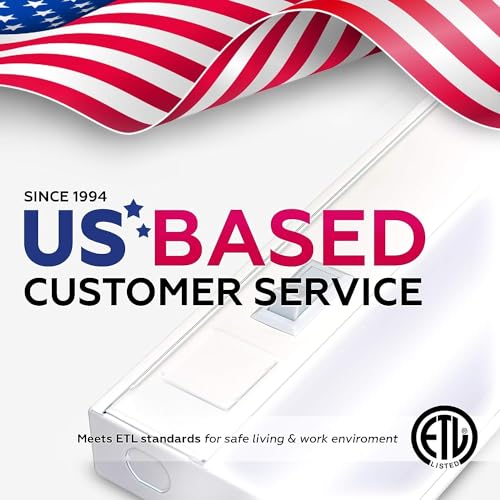 6 Pack 24" Hardwired Under Cabinet Light, 3000K Warm White, ETL, 1250 lm - color: 3000K Warm White, size: 24 INCH 6 Pack