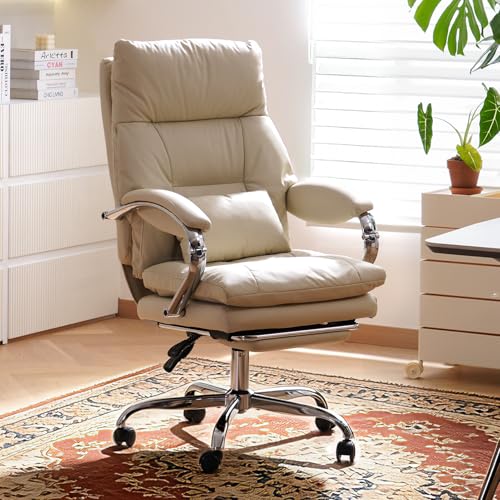LEAGOO LE Office Chair with Footrest, Reclining Desk Chair for Home Office