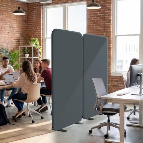 DECOLAB Standing Room Dividers, Portable Partition 29"x65" Twilight - color: Twilight