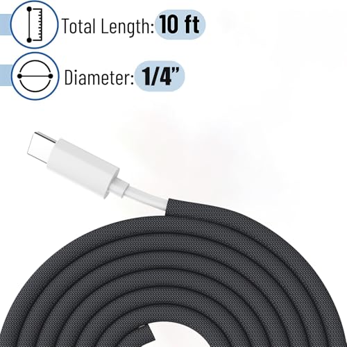 Cord Protectors from Pets No Chew, 10ft Wire Protector Cord Covers for Pets, Flexible Cable Sleeve Cord Management for TV/Computer/Electric Wires/Phone Charging Cables (Black, 1/4") - color: Black, size: 1/4"