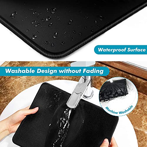 Mouse Pad 11 x 8.7 in, Smooth & Stable Mousepad with Stitched Edges and Non-Slip Base, Smooth Cloth Surface Computer Black Mouse Pad. Clean Desk Essential for Work, Study & Home Office - color: Black - Standard - 1 Pack