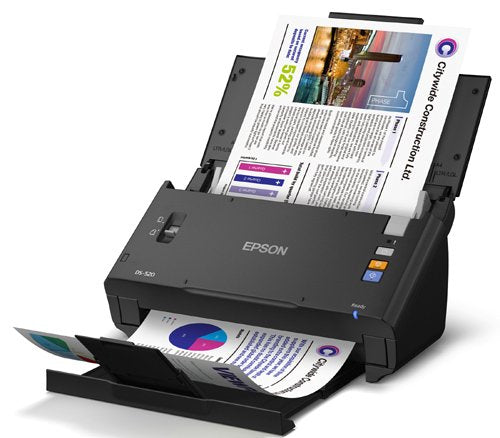Epson WorkForce DS-520 Sheet-Fed Color Document Scanner for PC & MAC, Auto Document Feeder (ADF) & Duplex (B11B234201)