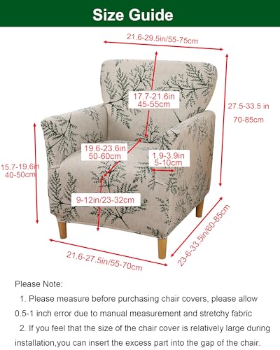 CRFATOP Accent Chair Cover, Stretch Armchair Slipcover for Living Room - color: Color A19