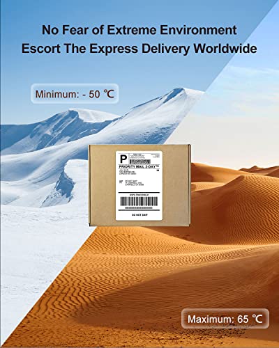Phomemo 4x6 Thermal Shipping Labels 500 PCS Fanfold Labels for Address Mail - color: White, size: 4x6*500