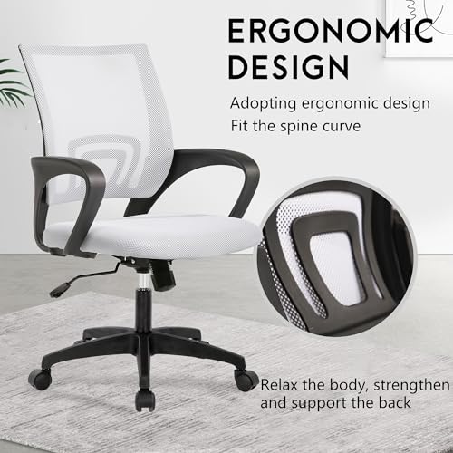 PayLessHere | Office Chair | Beige | Pack of 1 | with Lumbar Support - color: Beige, style: pack of 1
