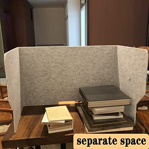 Acoustic Privacy Panels 2 PCS - Freestanding Desk Dividers for Noise Reduction & Visual Distraction Control Foldable Soundproof Cubicle Partition Home Office Use - color: Grays-b, size: 24in/60cm