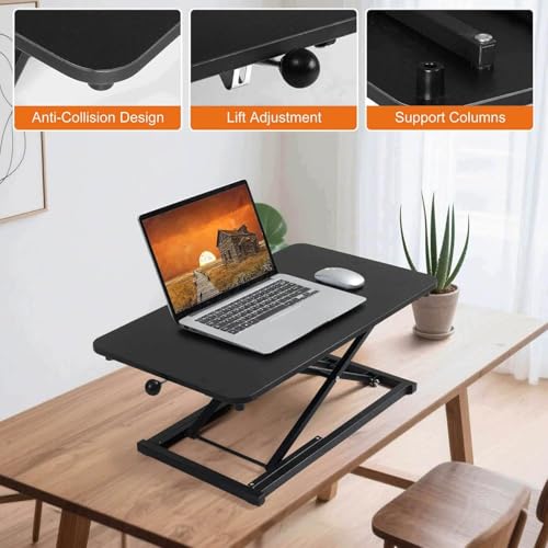Keyboard Riser Height Adjustable Standing Desk Converter Black 23.6 Inch