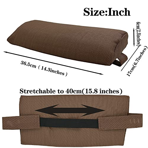 Ostlttyn Zero Gravity Chair Replacement Pillow Headrest with Elastic Band, Universal Soft Removable Padded Cushion Head Pillow for Zero Gravity Lounge Chair, Folding Patio Lawn Recliner Chair, Brown - color: Brown, size: 1 Pack