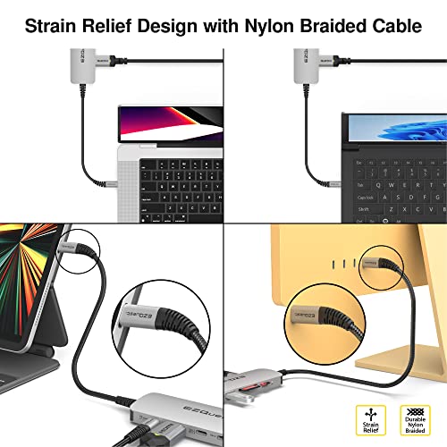 USB-C Hub Docking Station 10 in 1 with 4K HDMI 60Hz, 1 GBS Ethernet, 2 USB C Gen 2 10Gbs, 1 PD 3.0, 2 USB-A 3.0, Audio Ports, SD/Micro SD, Compatible with USB Type C/Thunderbolt Computers - style: 10 in 1 - Gen 2