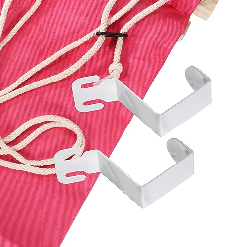 PATIKIL Foot Hammock Under Desk, Adjustable Foot Rest Sling with Hooks Portable Desk Footrest for Airplane Travel Home Office, Pink Style 1 - color: Pink