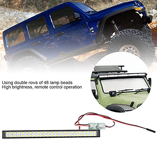 48pcs LED RC Roof Lamp for RC Car, Wireless Remote Control Light Bar with 3 Modes, Universal Fit for HPI Axial HSP Crawler Accessories