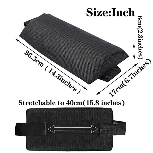 Zero Gravity Chair Set of 2 Replacement Pillow Headrest with Elastic Band, Universal Soft Removable Padded Cushion Head Pillow for Zero Gravity Lounge Folding Patio Lawn Recliner Chairs, Black - color: Black, size: 2 Pack