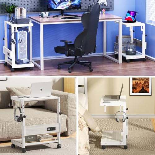 Computer Tower Stand with Charging Station, for Small and Mid-Tower PCs
