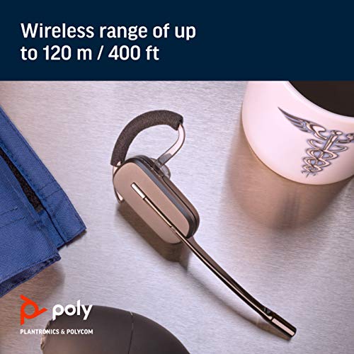 Plantronics - CS540 Wireless DECT Headset (Poly) - Single Ear (Mono) Convertible (3 wearing styles) - Connects to Desk Phone - Noise Canceling Microphone - size: CS540 (Headset Only), style: 2011 Version