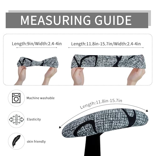 FORCHEER Armrest Covers for Office Chair 12-15 Inch Printed 2 Pieces Elastic Arm Rest Covers for Computer Gaming Chair Arm Slipcovers Washable - color: Style 13, size: Chair Armrest Cover-Elastic