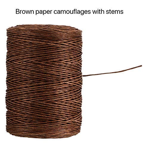 Syhood 673 Feet Floral Vine Bind Wire Rustic Craft Wire, Brown - color: Brown, size: 673 Feet