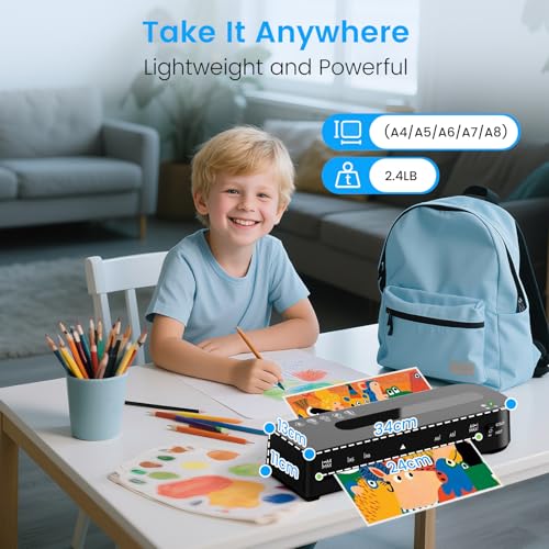 9 Inch Laminator Machine Hot & Cold with 20 Laminating Sheets and Trimmer | A4 Laminating Machine for Office, School, Business and Home