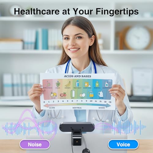 EMEET C980 PRO 3-in-1 4K Webcam with Microphone and Speaker, 60°-98° FOV - style: 4K with 4Mics 2Speakers
