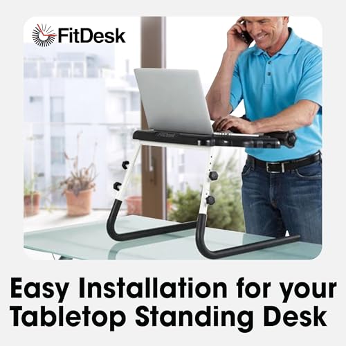 FitDesk Clamp-On Extender for 3.0 Exercise Bike & Standing Desk Attachment