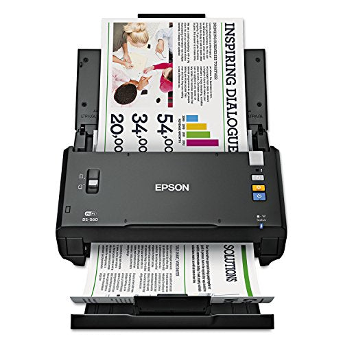 Epson WorkForce DS-560 Wireless Color Document Scanner for PC and Mac, Auto Document Feeder (ADF), Duplex Scanning