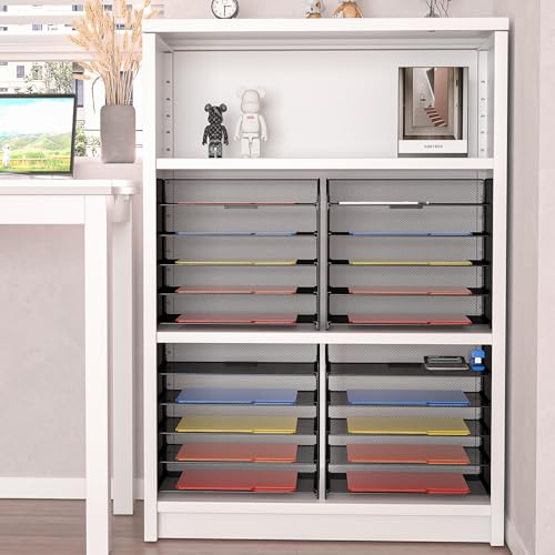 A4/Legal/Letter Size,5 Tier Mesh Letter Tray File Organizer,15.2 x 9.5 x 13.4 inches,Office File Folder Holder,Space Saving,Black - style: 1-Pack