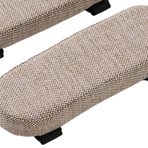 Office Chair Armrest Pad Elbow Cushion Thick Removable Cover Desk Chair Armrest Cushion Arm Padding for Recliners Sofa Home, Khaki - color: Khaki