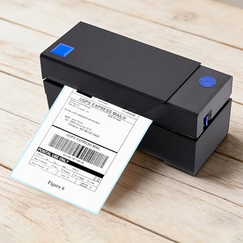 500 Labels 1 Rolls 4"×6" Direct Thermal Shipping Labels | Perforated and Strong Adhesive, Commercial Grade, Compatible with Zebra, Rollo, Jadens, Nelko, and Other Thermal Printers - size: 1 Rolls | 500 Labels, style: Roll