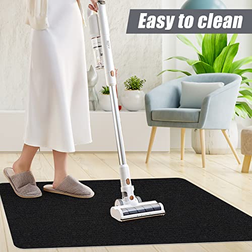 Sycoodeal Office Chair Mat,Computer Gaming Desk Chair Mat for Hard Wood & Tile Floor,Large Anti-Slip Floor Protector Rug,Easy to Clean,40" X 48" Black - size: 40*48"