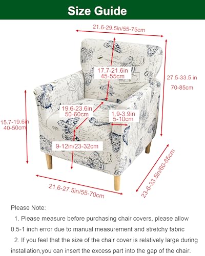 CRFATOP Accent Chair Cover, Stretch Armchair Slipcover for Living Room - color: Color A16