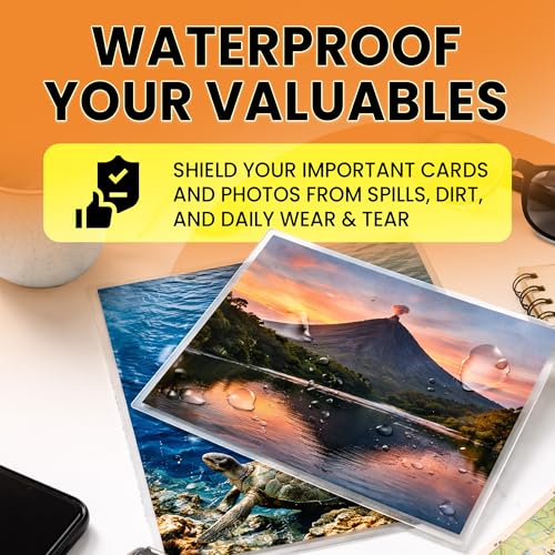VIOLETTO Self-Adhesive Laminating Sheets, 4 x 6 in, 4mil, No Heat, 30 Pack | 30 self-adhesive cold laminating sheets, 4x6 photo size, 4 mil. No machine or heat needed; peel and stick to protect. - size: Photo Size 30 Pack