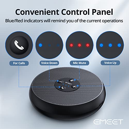 EMEET M1A USB Conference Speaker and Microphone, 360° Voice Pickup - size: Zoom Certified USB M1A for 6 People