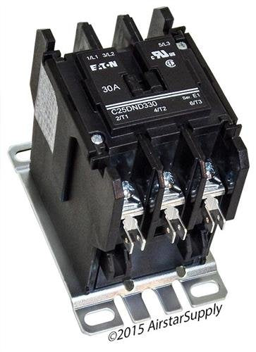 / C25DND330A 50mm DP Contactor, 3-Pole, 30 Amp, 120 VAC Coil VoltaCompatible Replacement for - Replaces 8910DPA33V02