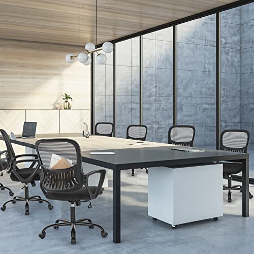 Sweetcrispy Home Office Managerial Executive Chair with Ergonomic Design - color: Black, size: 18.5"D