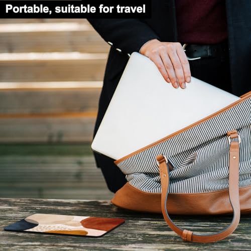 Audimi Small Mouse Pad 6 x 8 Inch, Mini Mouse Pad Thick for Laptop Wireless Mouse Home Office Travel, Portable & Washable (Abstract Stone) - color: Abstract Stone