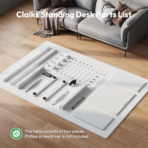 63 x 28 Inch Electric Standing Desk, 3 Memory Presets, White - color: White, size: 63*28
