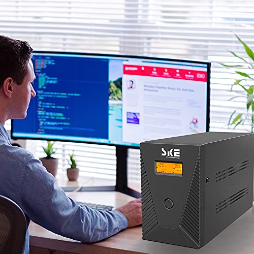 1500VA/900W Ups Battery Backup and Surge Protector,Computer Uninterruptible Power Supply Units,SKE Ups Power Supply,SK1500 - size: 1500VA/900W
