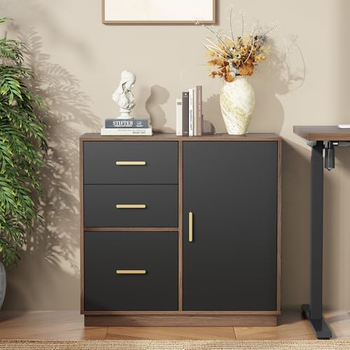 ModernMate Office Storage Cabinet with 3 Drawers, Filing Cabinet for Office