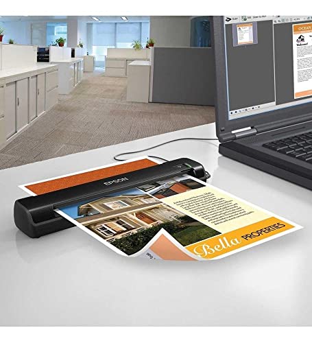 Epson Workforce DS-30 Portable Document Scanner for PC and Mac, Sheet-fed, Mobile/Portable - style: USB, 4ppm