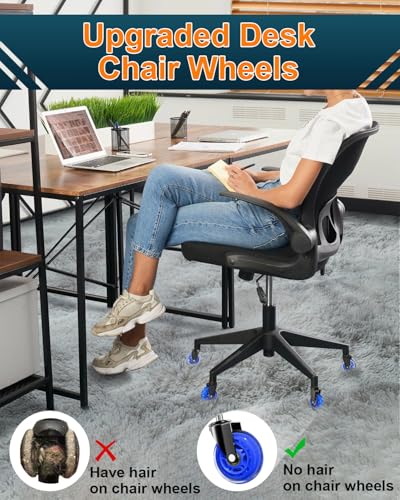 RidRed Gaming Chair Wheels - Heavy-Duty Office Chair Wheels - Replacement Rubber Casters- Universal Fit 3 Inch Chair Casters, Noise Free, Fits 98% Chair, for All Floor - color: Blue