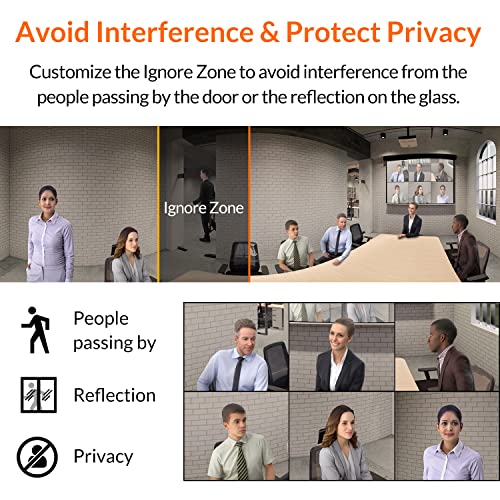 Innex Cube 4K 360 Degree Video Conference Camera with Multiple AI Modes, Dual Omnidirectional Mics, Remote, Plug and Play Conference Room Webcam for Zoom, Microsoft Teams, Open Space, Meeting Room - style: View Angle 360-degree