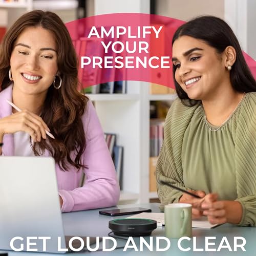 Jabra Speakerphone Speak2 40 UC with Global Teck Microfiber Cloth, Compatible with PC/Mac, Smartphone & Tablet - for Conferencing, Distance Learning, Remote Work, School, Streaming