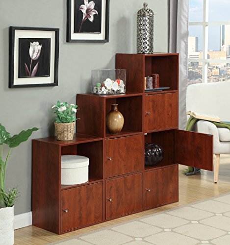 Convenience Concepts 151186CH X-Tra Storage 1-Door Cabinet, Cherry - color: Cherry