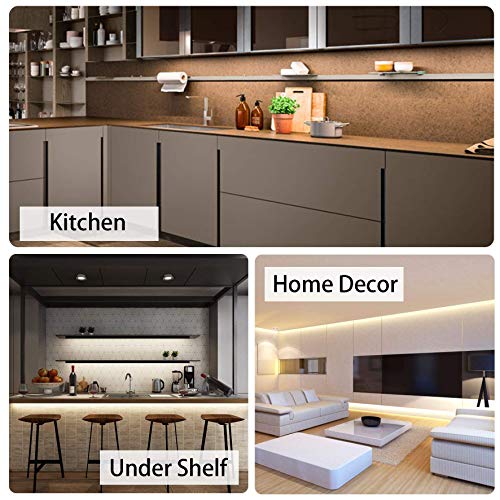 Under Cabinet LED Lighting, 32.8ft Dimmable Strip Lights, 3000K 1640LM - color: Warm White/3000K, size: 32.8FT/10M