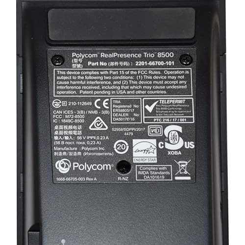 Polycom RealPresence Trio 8500 Conference Phone (2200-66700-025), Red