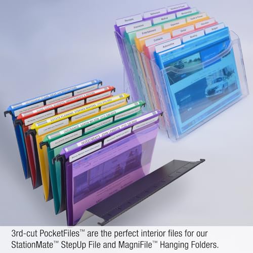 Ultimate Office Poly Color File Folders Letter Size, 3rd-Cut Tabs Set of 18 - style: 3rd-Cut Tabs, set of 18